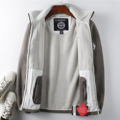 ❄️🧥【XS-3XL】Chaqueta de forro polar de terciopelo grueso para hombre, otoño e invierno, cálida, ligera, talla grande_4120096-E