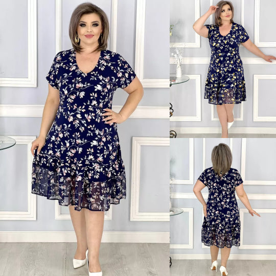 🌸👗【S–5XL】✨Rochie florală elegantă de vară 2025 – lejeră, modernă și confortabilă 🔥