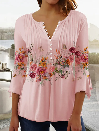 😍【Időkorlátozott ajánlat】Stílusos női V-nyakú póló [S-5XL]-U