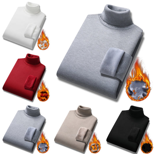 🔥【M-4XL】🔥Nowy, lekki, luksusowy męski golf z kaszmiru, swobodny, biznesowy sweter