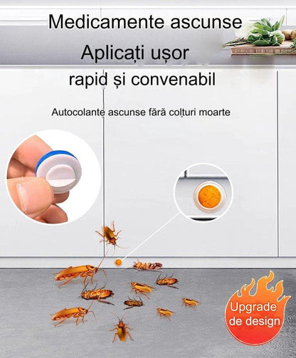 💥【80 bucăți】Plasture de momeală cu gel puternic pentru uciderea gândacilor