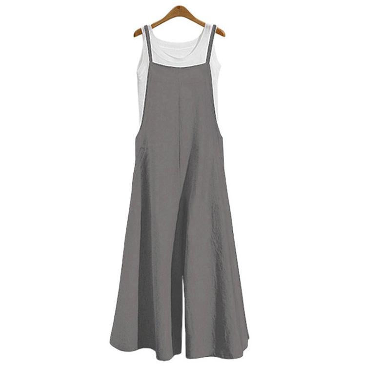 🔥😍👖【S-5XL】Jednoduchý a lehký overal, stylový overal s širokými nohavicemi-Z