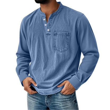 👔Camisa casual de manga corta para hombre, ideal para primavera/verano.-E