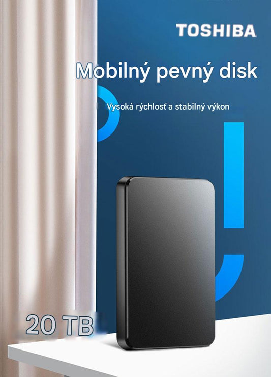 【Posledný deň🔥Akcia 50 %】20 TB veľkokapacitný mobilný pevný disk + bezplatný originálny balík Office + Adobe-K