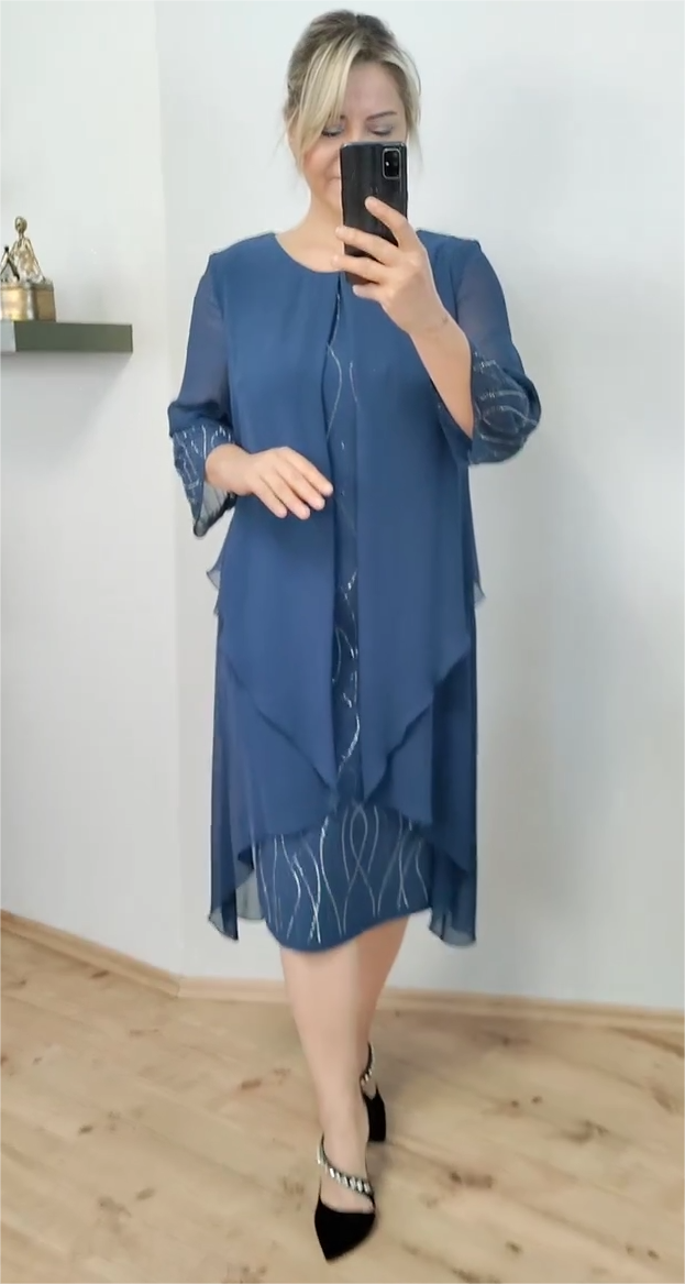 🍂【S-5XL】👗2025 Wiosna Nowa Moda Szyfonowa Sukienka