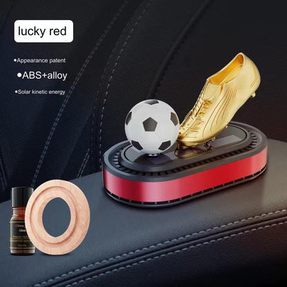 🔥🔥🚗Mașină Nouă Aromaterapie Mașină de fotbal rotativă solară Aromaterapie