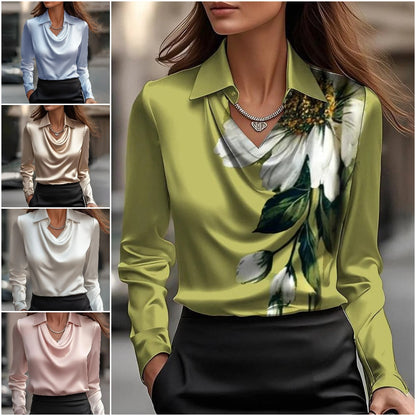 🔥【Novedades de otoño】✨Camiseta estampada para mujer Temperament-E