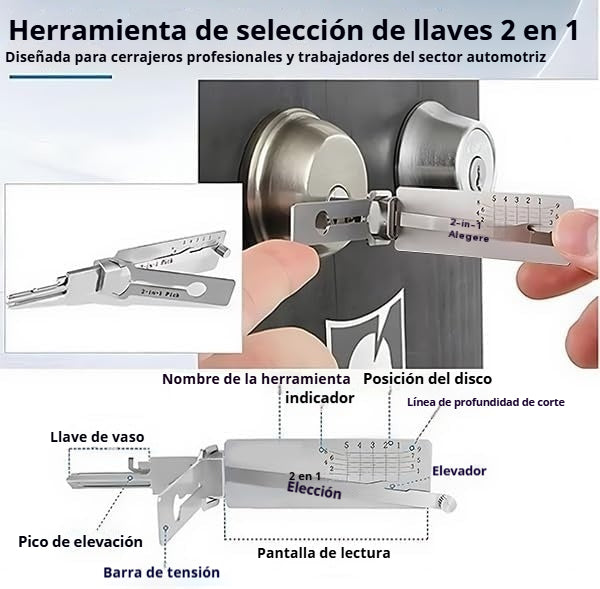 🔥Oferta de la semana: 49 % de descuento🔥Decodificador de llaves de acero inoxidable-E