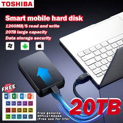 Mobilni trdi disk Toshiba Ultra High Capacity 20 TB + originalni paket Office + Adobe brezplačno-L