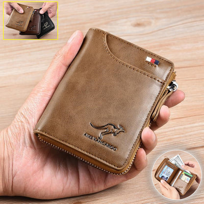 🔥Muški novčanik velikog kapaciteta s antimagnetskim učinkom 2025. izrađen od mekane kože-H