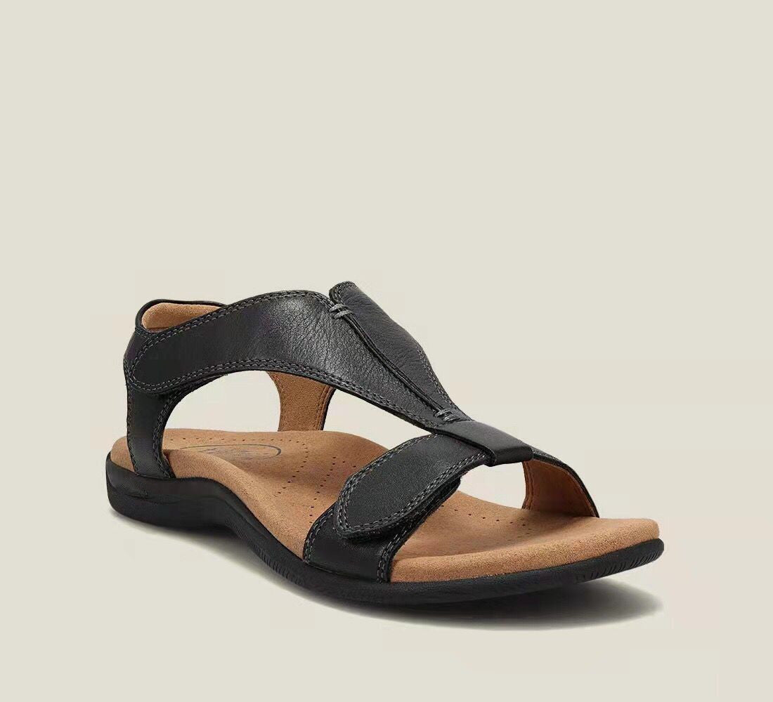 ✨ Puha valódi bőr női szandál vastag talppal – kényelem és stílus egyben! 👡-U