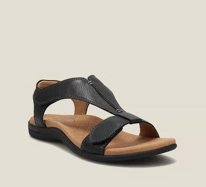 ✨ Puha valódi bőr női szandál vastag talppal – kényelem és stílus egyben! 👡-U