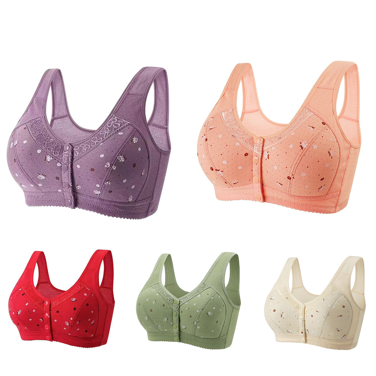 💕【Kupite 1, dobit ćete 1 besplatno】👙[45-100kg]Novi i poboljšani udobni čipkasti grudnjak veće veličine (reducere de 49%)-H