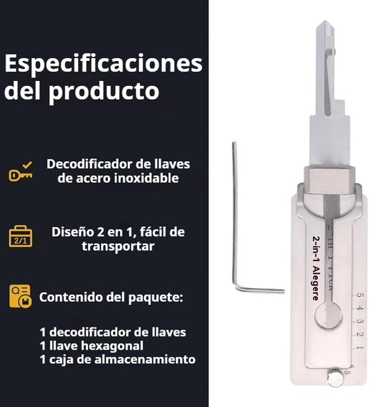 🔥Oferta de la semana: 49 % de descuento🔥Decodificador de llaves de acero inoxidable-E