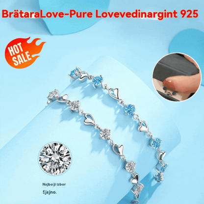🥰🎁✨🥰【Kupite 1 i dobijete 1 besplatno】Ljubavna narukvica od 925 srebra, čista ljubav-H