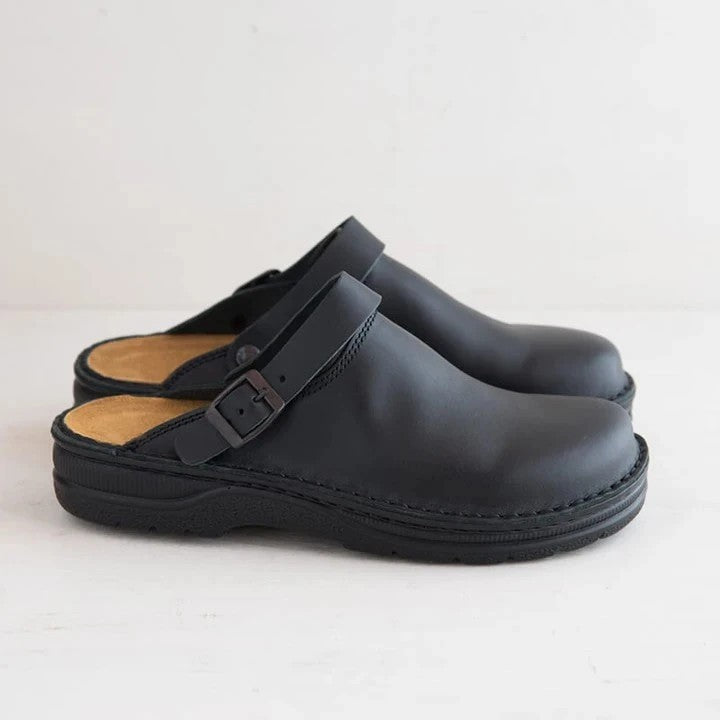 👞 Pago contra entrega✅【38-48】Pantuflas de cuero natural, suela suave, muy cómodas de llevar ✅Unisex ✅2 unidades con un 70% de descuento-E