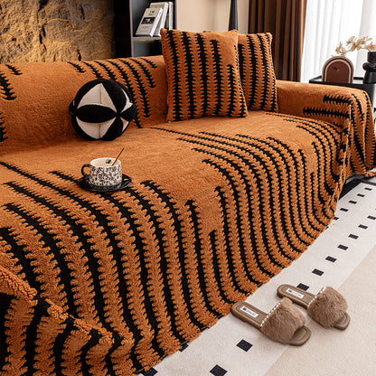 🛋️🎉 funda de sofá suave y antideslizante de felpa🍂【180*130cm】【180*150cm】