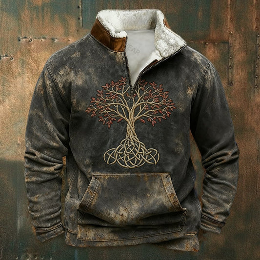 🔥 Kup 1, drugi gratis 🔥【S–5XL】Nowa modna bluza na jesień/zimę z polarową podszewką i futrzanym kołnierzem