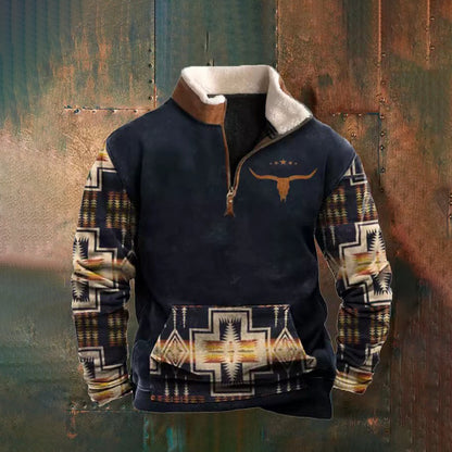 🧥❄️【Limitovaná zľava 50%】2025 Pánska módna jesenná a zimná teplá mikina s dlhým rukávom a 3D potlačou-K