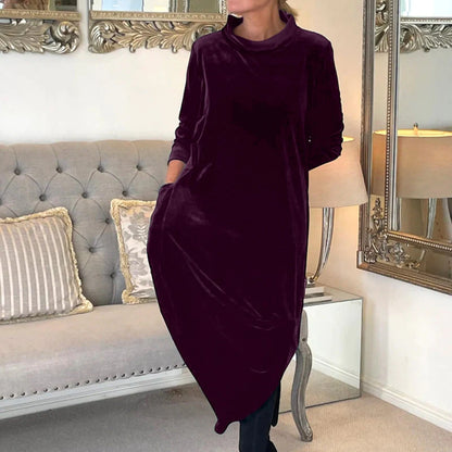 🔥🥰[S-3XL] Nova jesenska i zimska baršunasta haljina za žene 2025-H