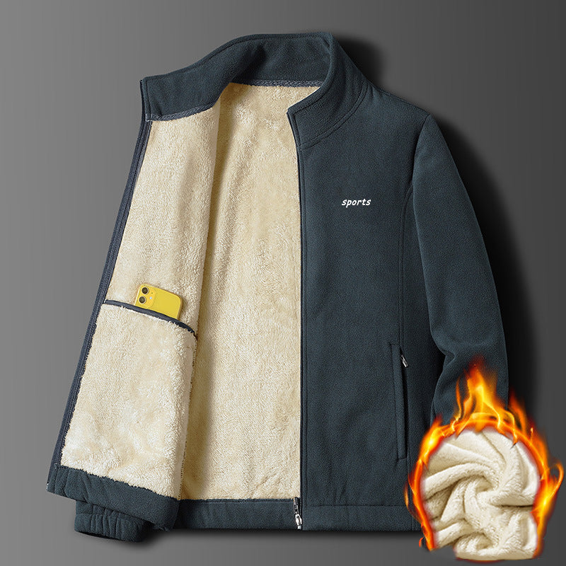 【M-5XL】Męska gruba kurtka polarowa na jesień i zimę