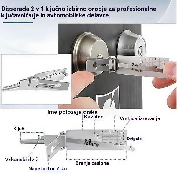 🔐Posebna razprodaja tega tedna🔑 - 49 % popusta🔥Dekoder ključev iz nerjavečega jekla-L
