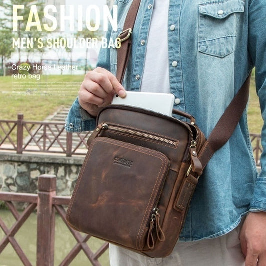 🎉👜【Produs nou🔥】【Stoc limitat】Geantă business casual pentru bărbați, la modă, din piele naturală-R