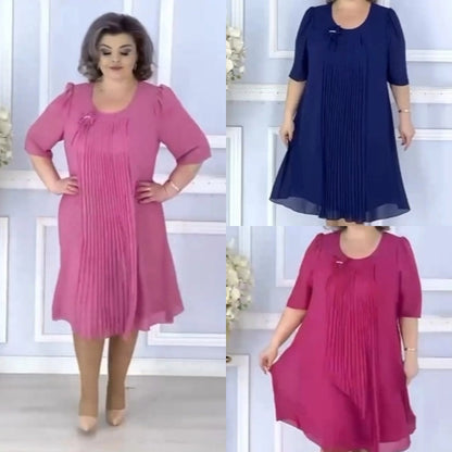 【S-5XL】2025 primăvară nouă rochie de sifon de înaltă calitate, elegant și temperament