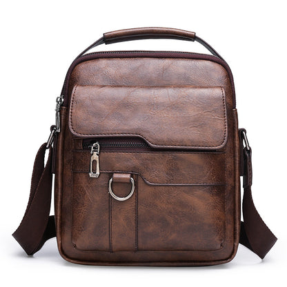 🔥Nueva promoción 👜 Bolsa moderna y casual de cuero para hombre, gran capacidad-E