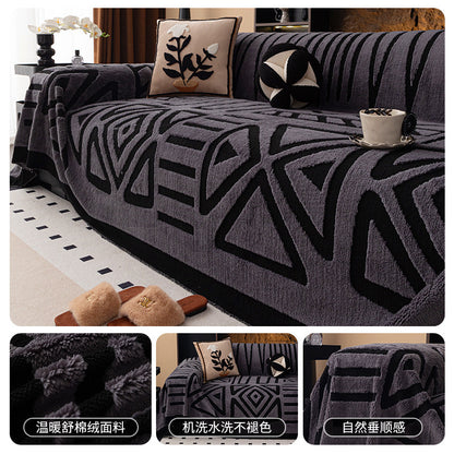 🛋️🎉 funda de sofá suave y antideslizante de felpa🍂【180*130cm】【180*150cm】