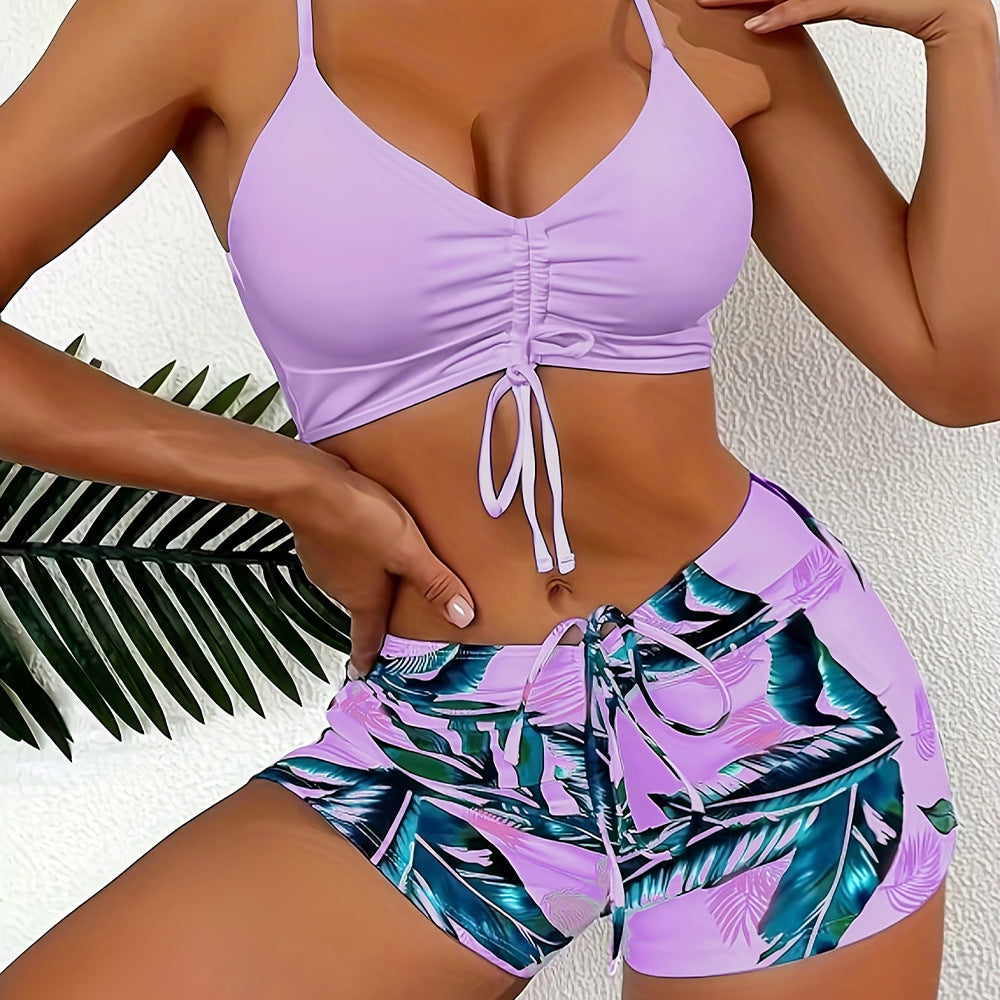 🌷💖【Ljetni novi proizvod】【S-2XL】Moderni i elegantni ženski komplet kupaćih kostima velike veličine s printom