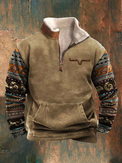 2025 Sudadera con capucha de manga larga 3D para hombre Otoño Invierno Cálido resistente al frío-E