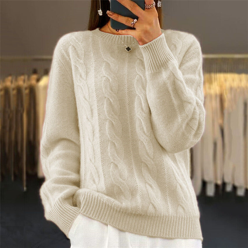 🔥✨【Novi jesenski stil】【S-2XL】2026 Jednobojni visokokvalitetni mekani i udobni vuneni džemper-H
