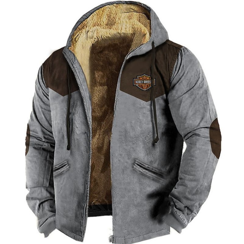 Chaqueta de franela gruesa y holgada para hombre, de moda de otoño e invierno, con 50 % de descuento por tiempo limitado (tallas M-5XL)-E