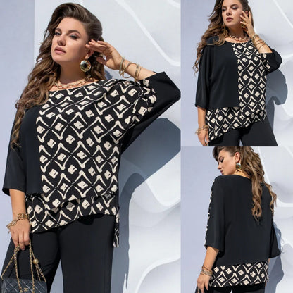 【S-5XL】❤️2024 nouă cămașă elegantă de damă cu gât rotund