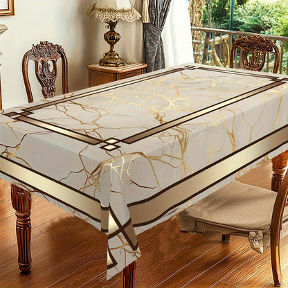 【140*180 cm (Rectángulo)】Mantel impermeable con estampado de mármol🌩️-E