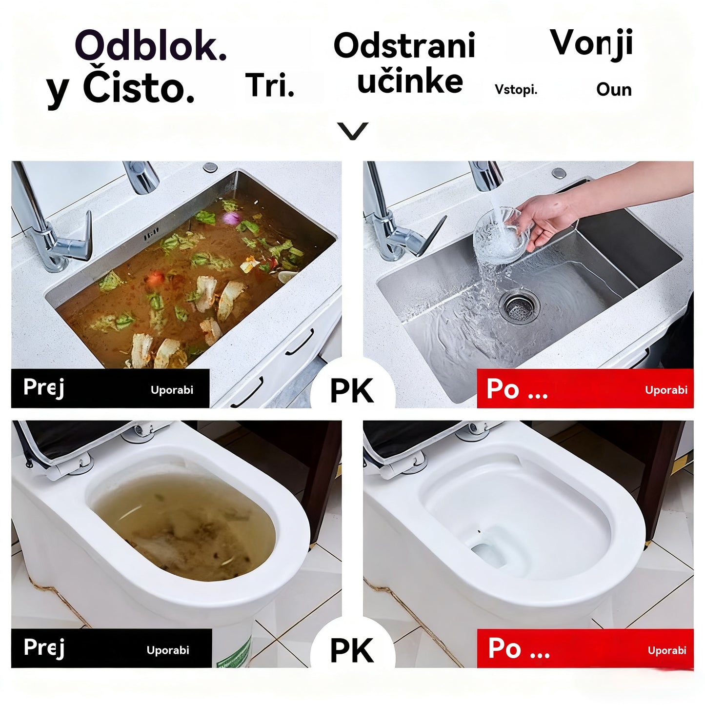 🛁💦【Kupite 1, dobite 1 gratis】🌟Čistilo za pomivalna korita in odtoke - Pena visoke gostote iz izvlečkov in razgradnih encimov.-L