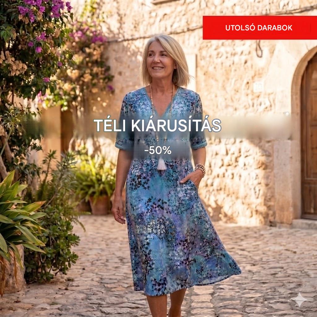 【S-3XL】Iris – könnyű, légáteresztő ruha, testhezálló, karcsúsító szabással-U