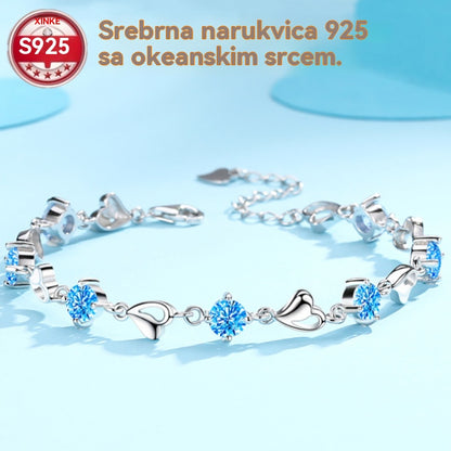 🥰🎁✨🥰【Kupite 1 i dobijete 1 besplatno】Ljubavna narukvica od 925 srebra, čista ljubav-H