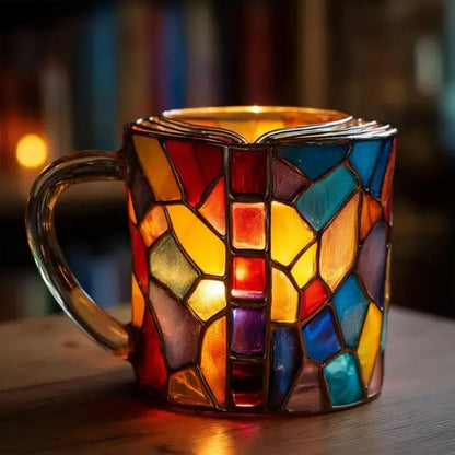 【Cumpărați  unul și primiți unul gratuit】📚Ceașcă de cafea pictată 3D în formă de carte-4031515-R
