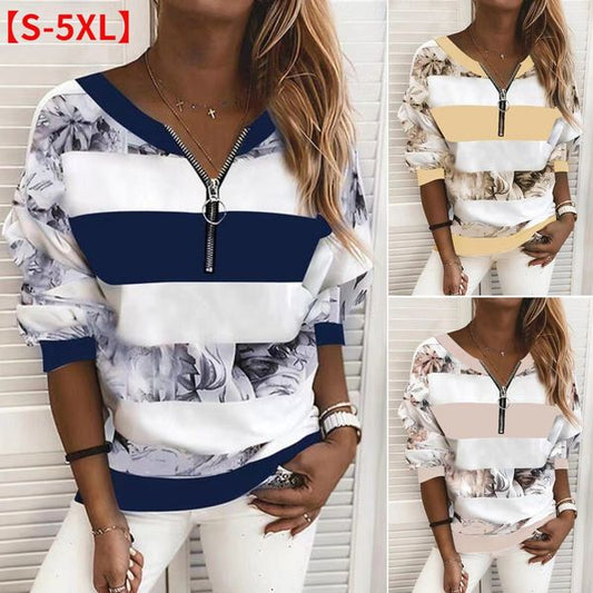 【S-5XL】Jesenska i zimska ležerna majica dugih rukava s kapuljačom i V-izrezom-H