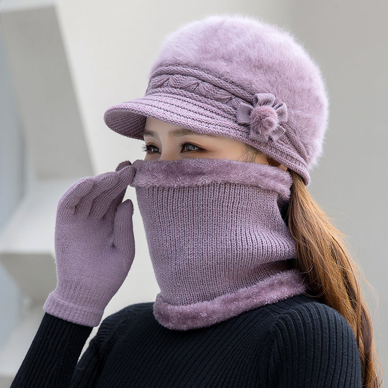 💥 49%  OFF- [Sapka + Sál] 2025 Új Divatos Őszi és Téli Meleg Nyúlszőrme Sapka-U