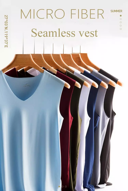 ✅Set de 6 maiouri casual barbati Ice Silk, usor de asortat cu orice tinuta, potrivite pentru purtarea de zi cu zi. ✅ Ușoare, respirabile și cu uscare rapidă.