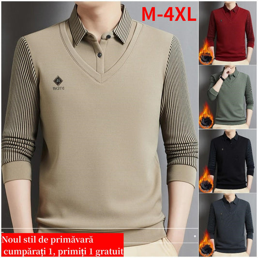 【50%OFF】🔥(M-4XL) Top térmico todo en uno de dos piezas de cachemir premium para hombre-E