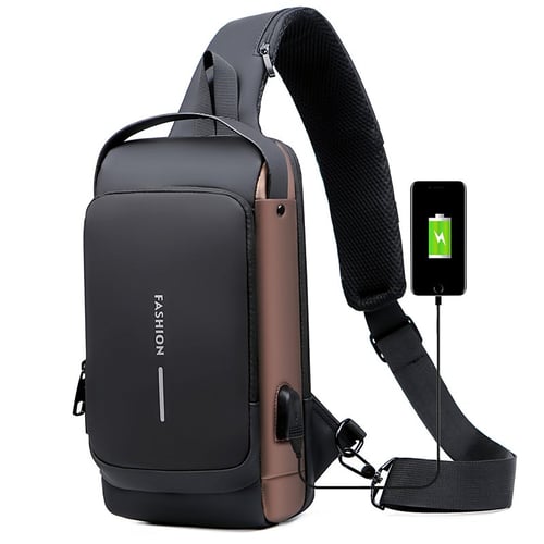 💖[50% de descuento] Bolso deportivo de moda de tela Oxford impermeable para hombre con bloqueo de código antirrobo -E