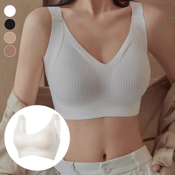 😍【Paquete de 4】Sujetador inalámbrico de una pieza para mujer❤️【40-95 kg】-E