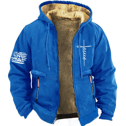 ✨【S-3XL】Moderna muška, meka, topla, deblja lagana jakna od baršuna za jesen i zimu.-H