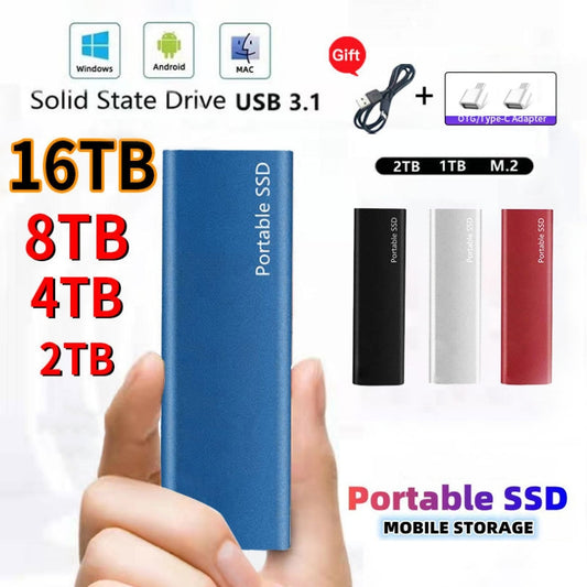 【16TB】Mobilni SSD tvrdi disk, veliki kapacitet-3895320-H