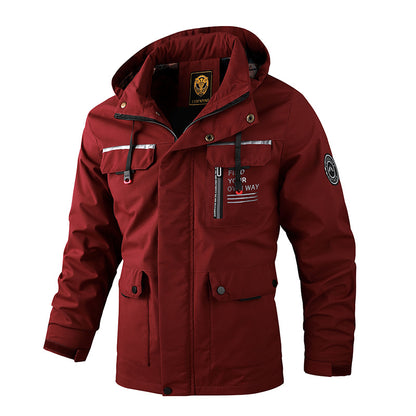 🔥【M~4XL】 2024 Nueva chaqueta de montañismo al aire libre impermeable a prueba de viento para hombres -E