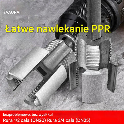 🔩Łatwe gwintowanie PPR – bez spawania, bez wysiłku! 【Zestaw 2-częściowy – do rur 1/2” (DN20) i 3/4” (DN25)】P